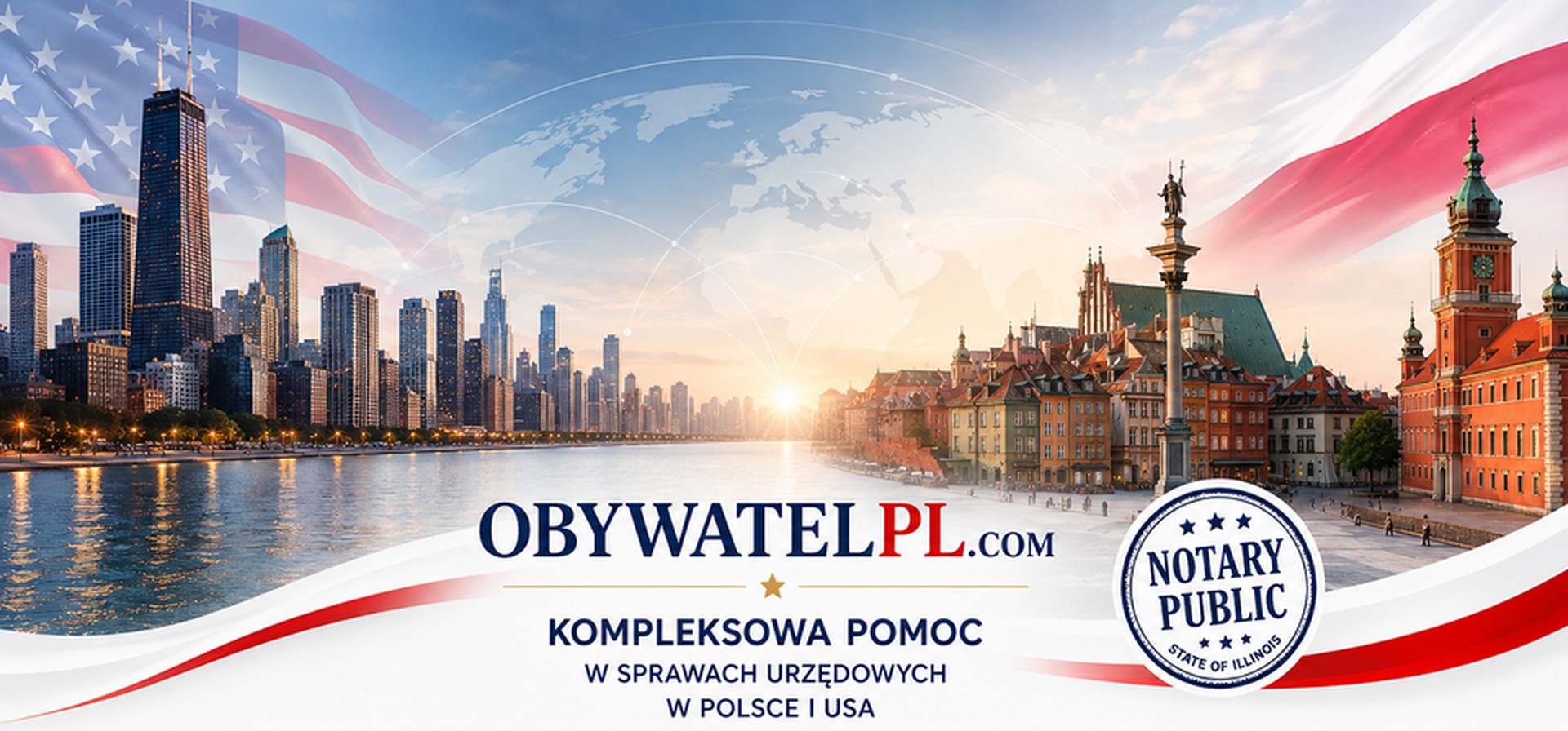 ObywatelPL.com — kompleksowa pomoc w sprawach urzędowych w Polsce i USA, Notary Public State of Illinois